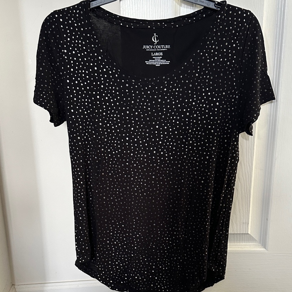 Black and silver top